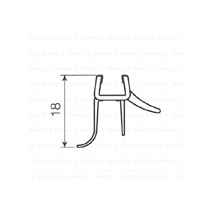 Artweger Cityline Top TZ208 Tropfleistenset 2 waagerecht