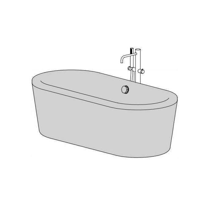 Clou InBe IB0540300 freestanding bath 178x80 white