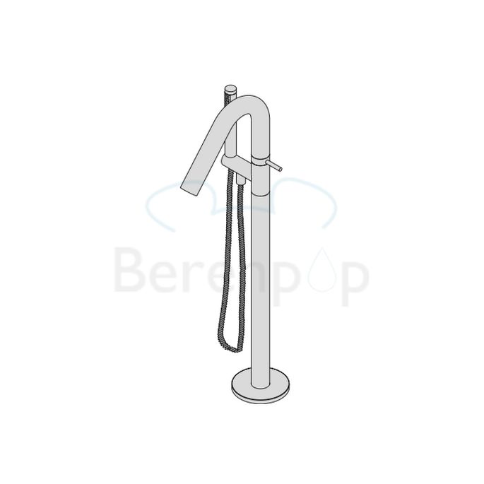 Clou Xo CL060400829 type 8 freestanding bath faucet with hand shower chrome