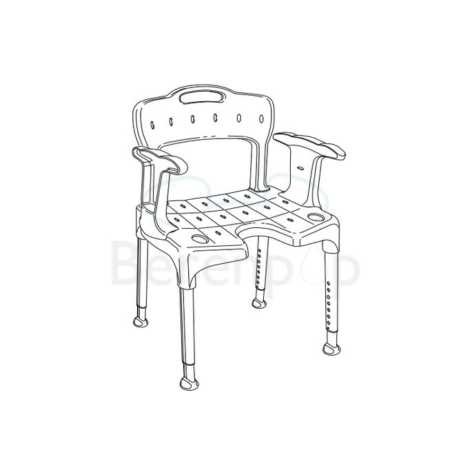 Etac Swift 81701430 Duschstühle grau