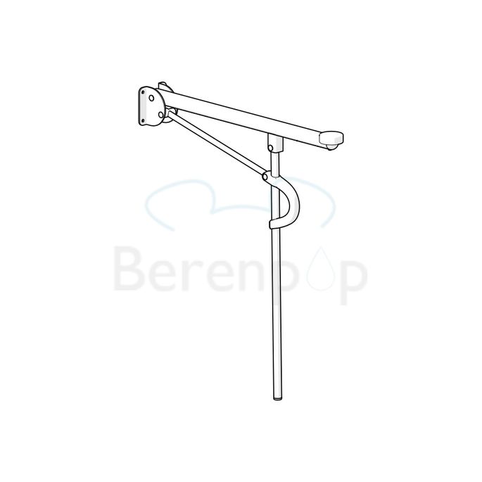 Etac Optima L 80303006 klappbar Stützgriffe 73,5 cm weiß