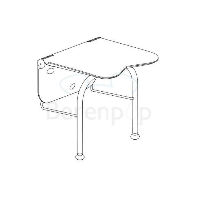 Etac Relax 81703030 shower seat with support legs white