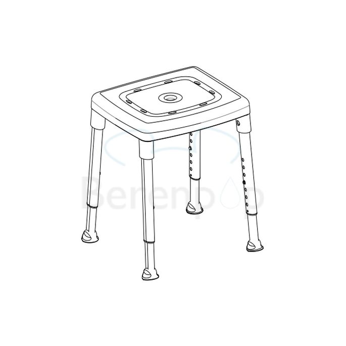 Etac Smart 81951020 Duschhocker eisblau
