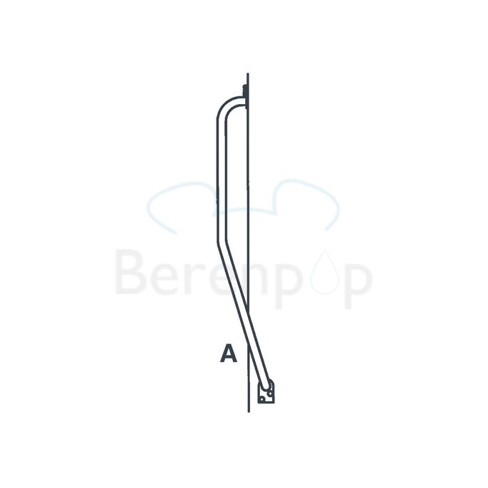 Handicare (Linido) LI2611011102 Treppenhaushalter 510x510mm Stahl beschichtet weiß