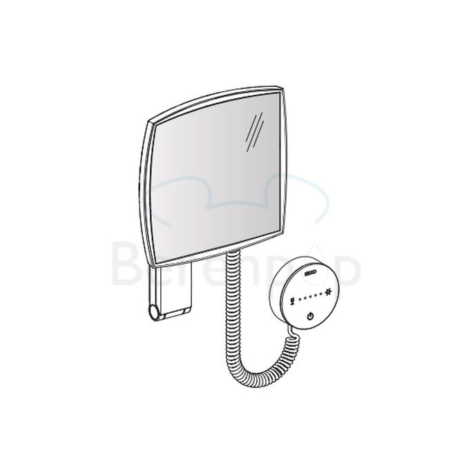 Keuco iLook_move 17613019000 cosmetic mirror 5x with lighting (without plug) chrome