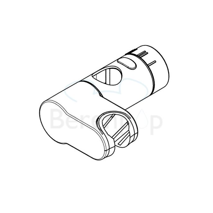 Kludi A-QA 7833305-00 glijstuk voor glijstang chroom