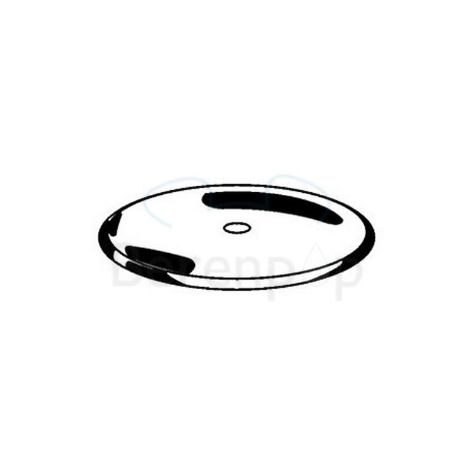 Kludi Tasso 50 7152005-00 cover plate for shower siphon ø70mm chrome