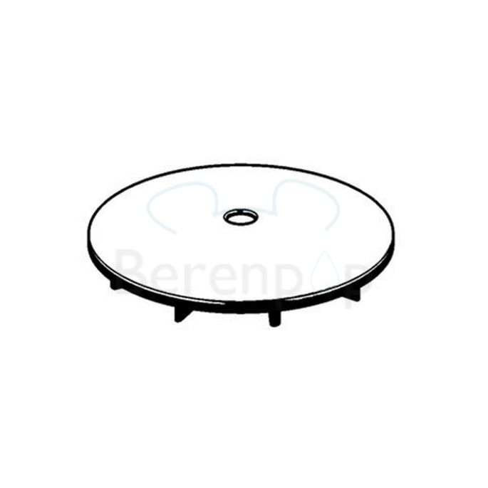 Kludi Tasso 90 7137005-00 cover plate for shower siphon ø116mm chrome