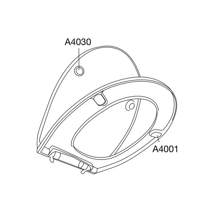 Pressalit Calmo 556273-BZ5999 toilet seat with cover pergamon
