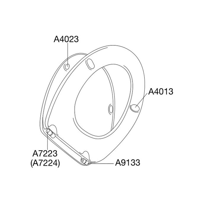 Pressalit Dania 982000-B47999 toilet seat with cover white