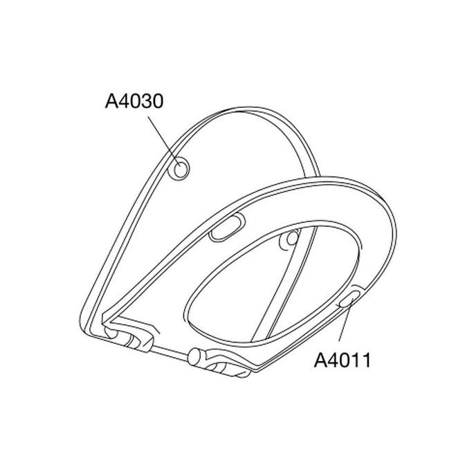 Pressalit Delight 492000-D09999 toilet seat with cover white