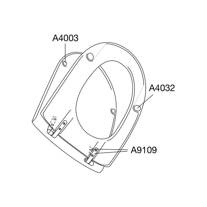 Pressalit Objecta D 172011-BA1999 toiletzitting met deksel wit polygiene