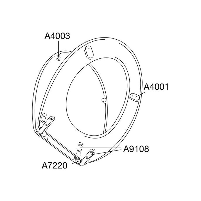 Pressalit Projecta 54011-BY3999 toilet seat with cover white polygiene