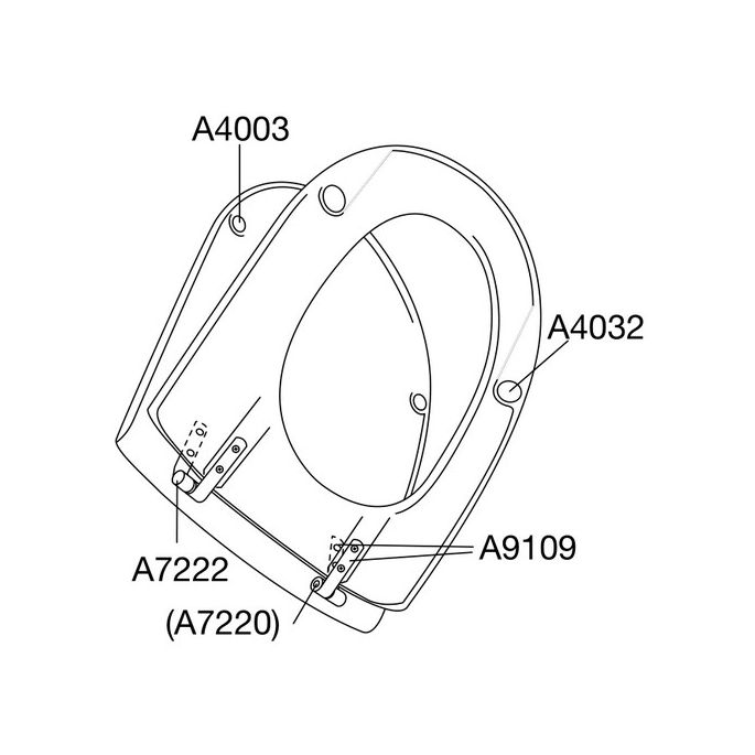 Pressalit Projecta D 172011-D28999 WC-Sitze mit Deckel weiß polygiene