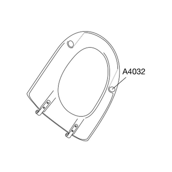 Pressalit Projecta D 879011-DC7999 toiletzitting zonder deksel wit polygiene