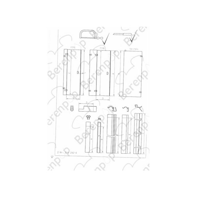 Sphinx Facette S8L41863 ( 2537266 ) complete strip set for revolving door