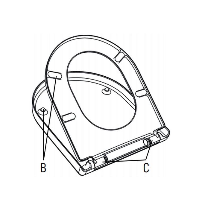 Villeroy en Boch (Omnia) Architectura 98M9C101 toilet seat with cover white