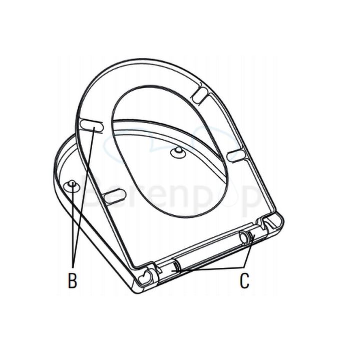Villeroy en Boch (Omnia) Architectura 98M9C109 WC-Sitze mit Deckel pergamon *nicht mehr lieferbar*