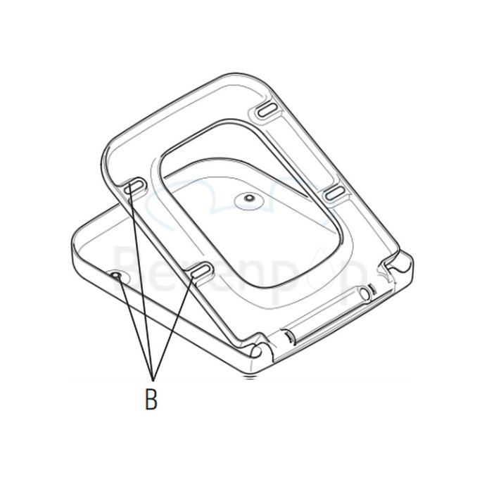 Villeroy en Boch (Omnia) Architectura 9M606101 toilet seat with cover white