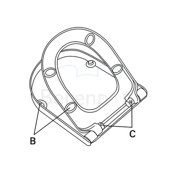 Villeroy en Boch Omnia Architectura Vita 9M51B101 toilet seat with cover white