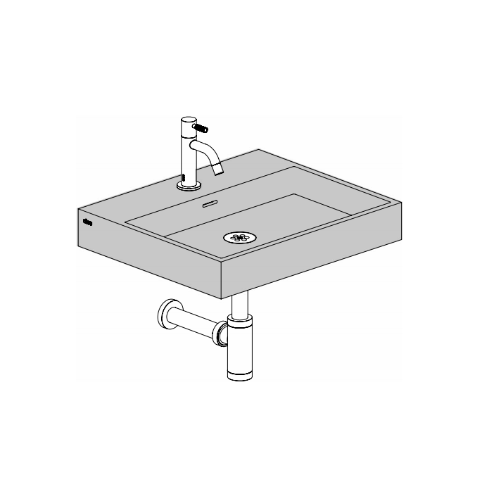 Clou Wash Me CL0230030 sink 50x42cm ceramic matte black