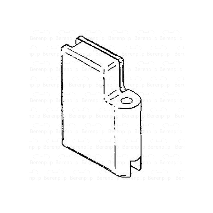 HSK Kienle E87312-3R hinge part glass holder upper right, chrome *no longer available*