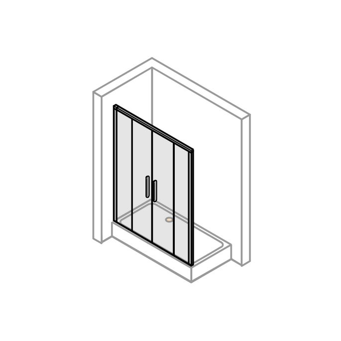 Huppe Aura elegance - Design elegance, 025415 Rollenhalter komplett