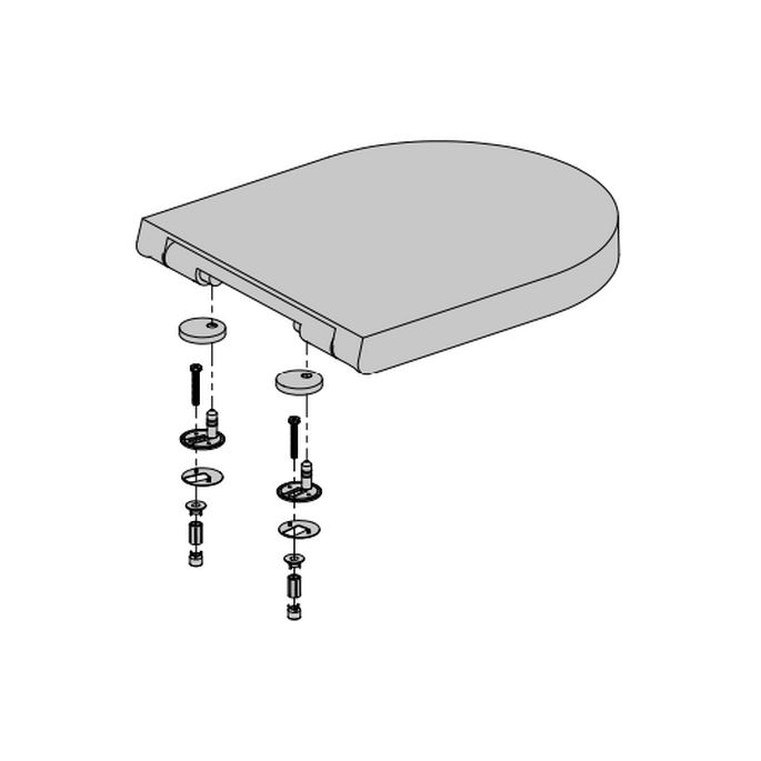 Clou Hammock CL040604021 toilet seat with lid matte black