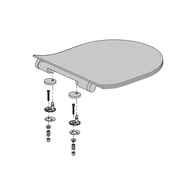 Clou Hammock CL0406060 thin toilet seat with cover glossy white