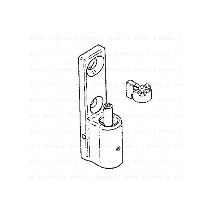 HSK Kienle E87310-2 Scharnierteil Brausehalter unten, chrom *nicht mehr lieferbar*
