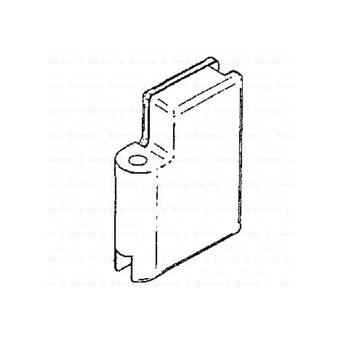 HSK Kienle E87312-3L hinge part glass holder top left, chrome *no longer available*