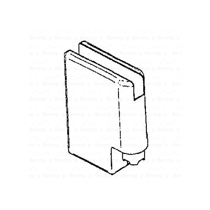 HSK Kienle E87312-4R hinge part glass holder lower right, chrome *no longer available*