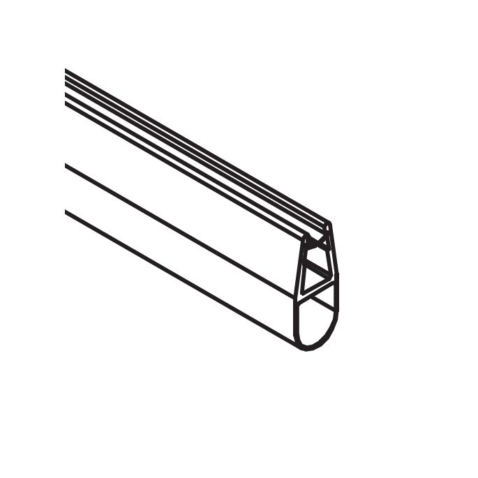 HSK Favorit E60076 Kugelprofil für Badewanneneinzelklappwand, transparent *nicht mehr lieferbar*.