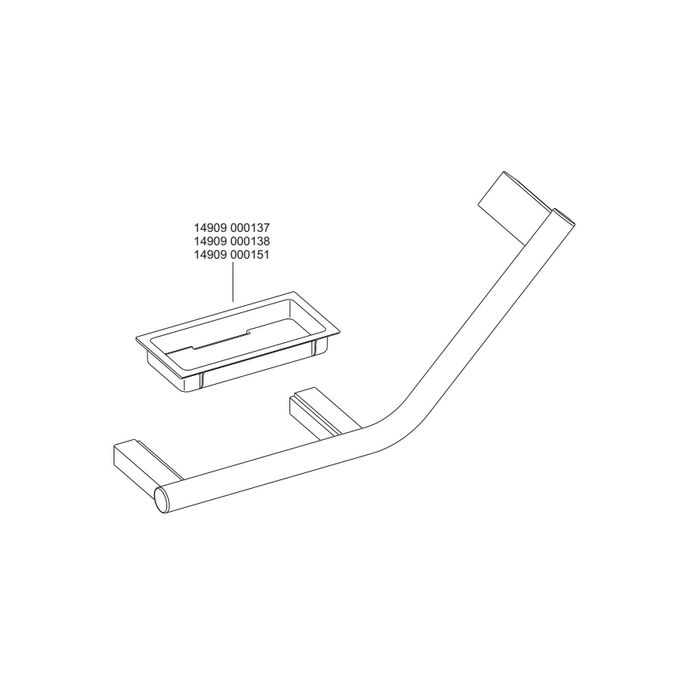 Keuco Collection Plan 14909071037 Griff 135° Edelstahl