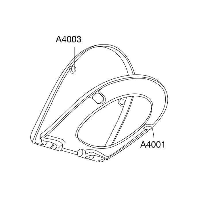 Pressalit T Soft D 744000-D02999 WC-Sitze mit Deckel weiß