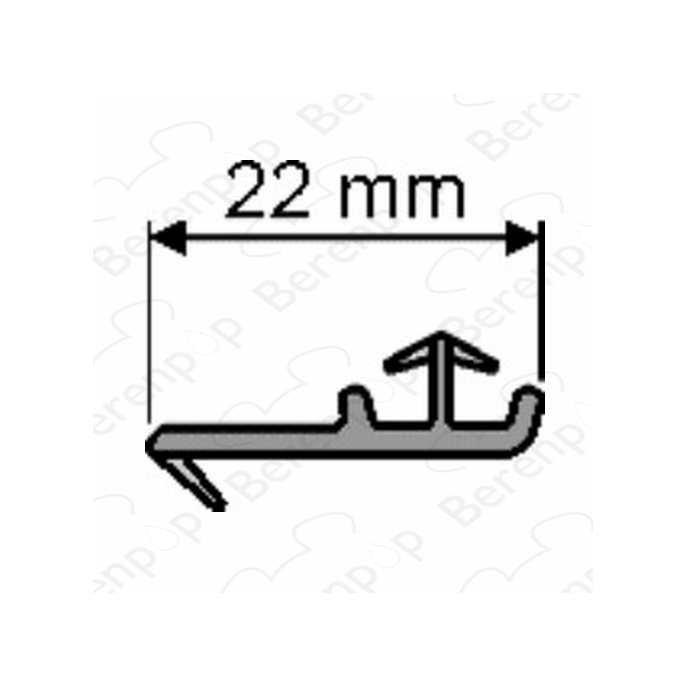 Huppe universal 070012 sealing profile, 199.9cm