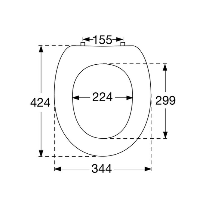 Villeroy en Boch Amadea 88100161 set fest Scharniere chrom