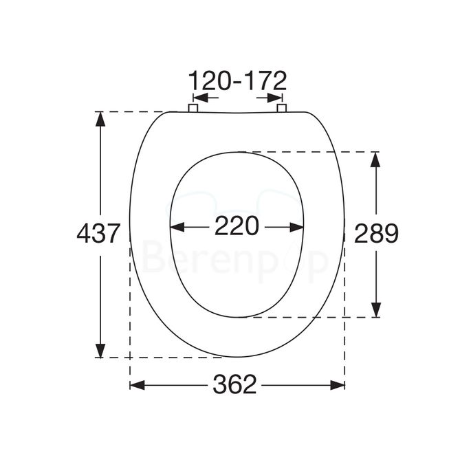 Villeroy en Boch Grangracia 88220161 set verstellbar Scharniere chrom