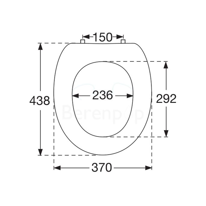 Villeroy en Boch O.Novo / Omnia Classic 88230161 set fest Scharniere chrom