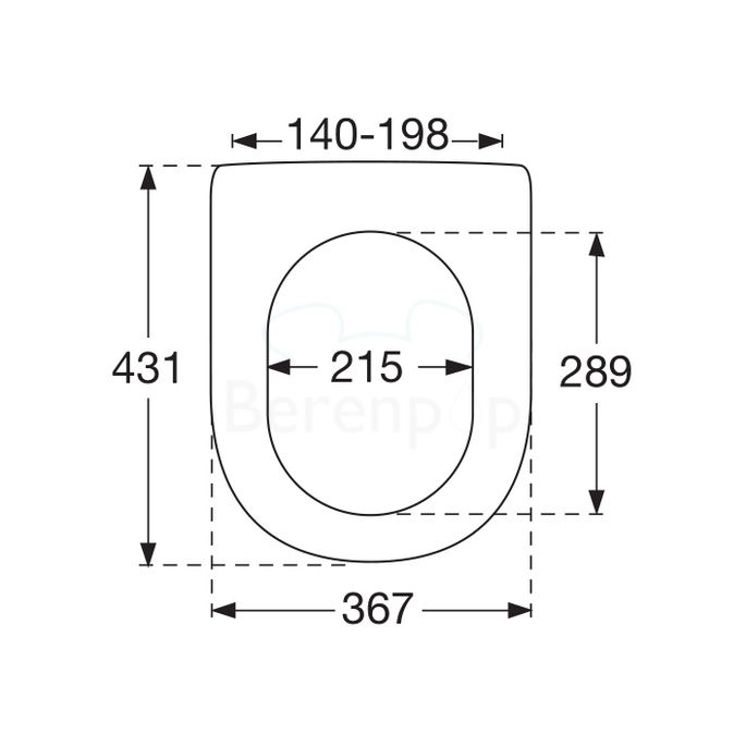 Villeroy en Boch Sentique 92205461 set verstellbar Scharniere chrom