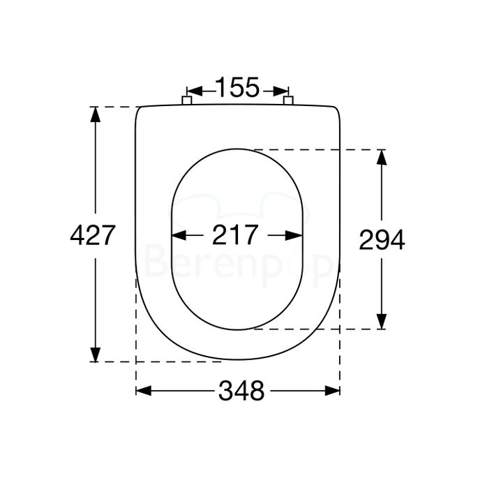 Villeroy en Boch Magnum 92204461 fest eingestellt Scharniere chrom