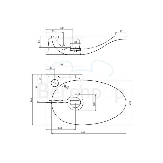 Clou First CL0303101 ceramic fountain 39cm white