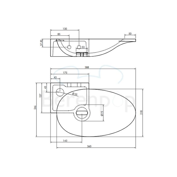 Clou First CL0310101 aluite fountain 39cm white
