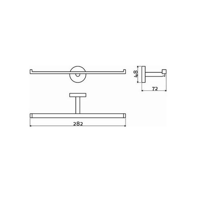 Clou Flach CL0902032 Toilettenpapierhalter doppelt chrom