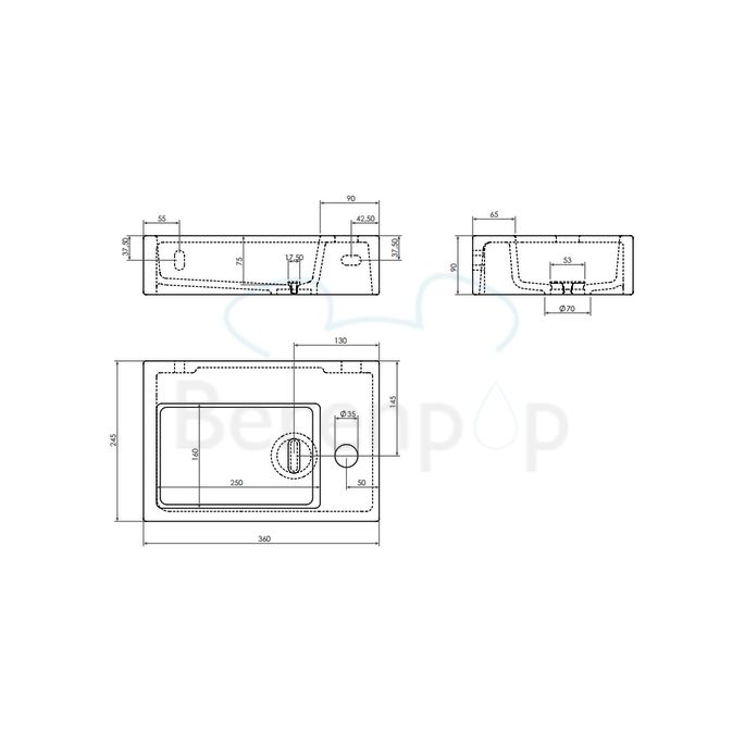 Clou Flush 2 CL0303020 ceramic fountain 36cm white