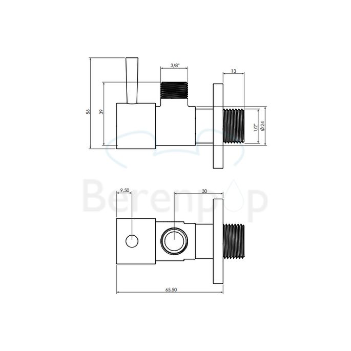 Clou InBe IB0645001 Ausführung Eckventile chrom