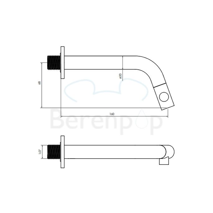 Clou Kaldur CL060500229 Handwaschbeckenarmatur 1/2