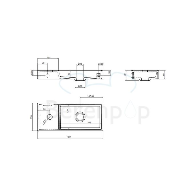 Clou Mini Wash Me CL0303134 ceramic fountain 45cm white