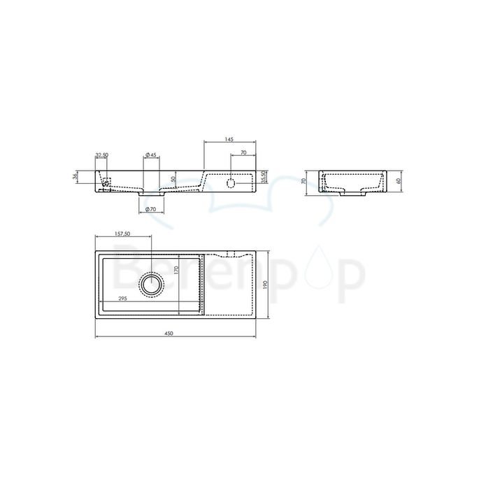 Clou Mini Wash Me CL0303137 ceramic fountain 45cm white