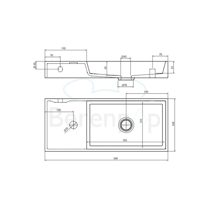 Clou Mini Wash Me Plus CL0308234 mineral marble fountain 56cm white